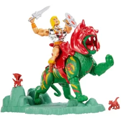 Discount ๐ Masters of the Universe Battlefield Warriors Batttle Armor He-Man & Battle Cat Action Figure ๐