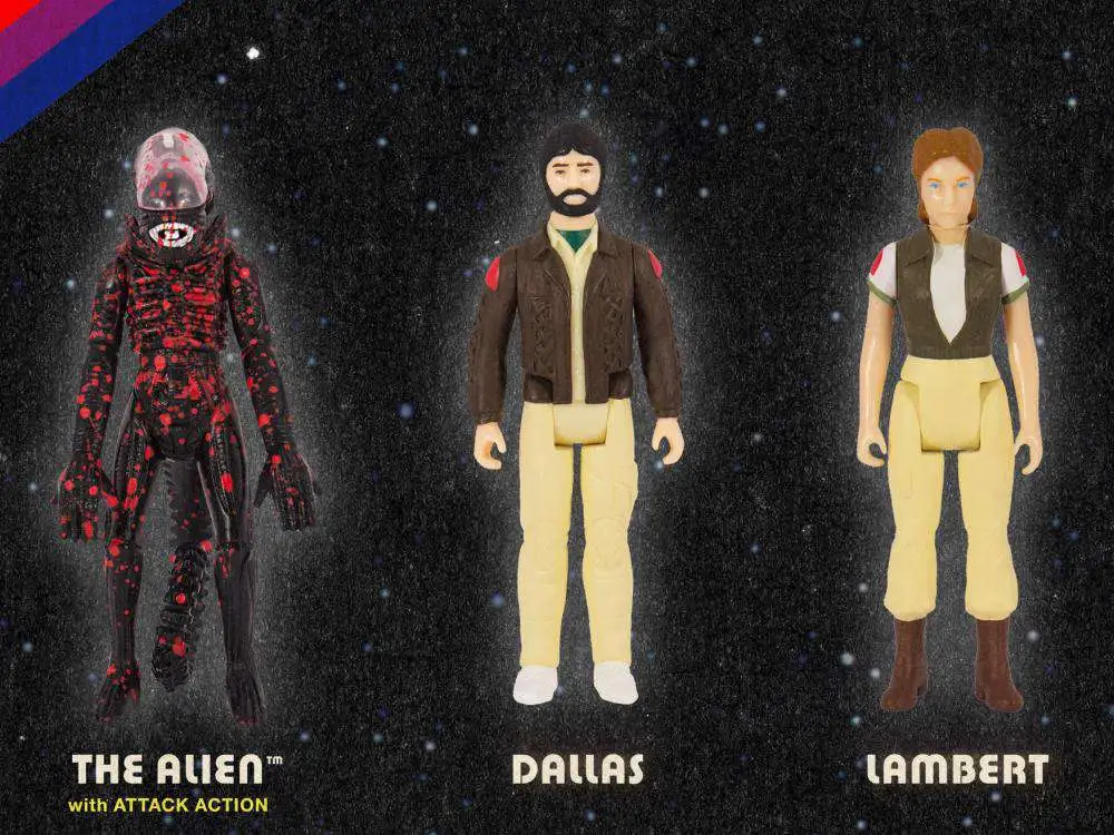 New ๐ ReAction Dallas, Lambert & Bloody Xenomorph Alien Action Figure 3-Pack ๐ 4 New ๐ ReAction Dallas, Lambert & Bloody Xenomorph Alien Action Figure 3-Pack ๐ - Image 2
