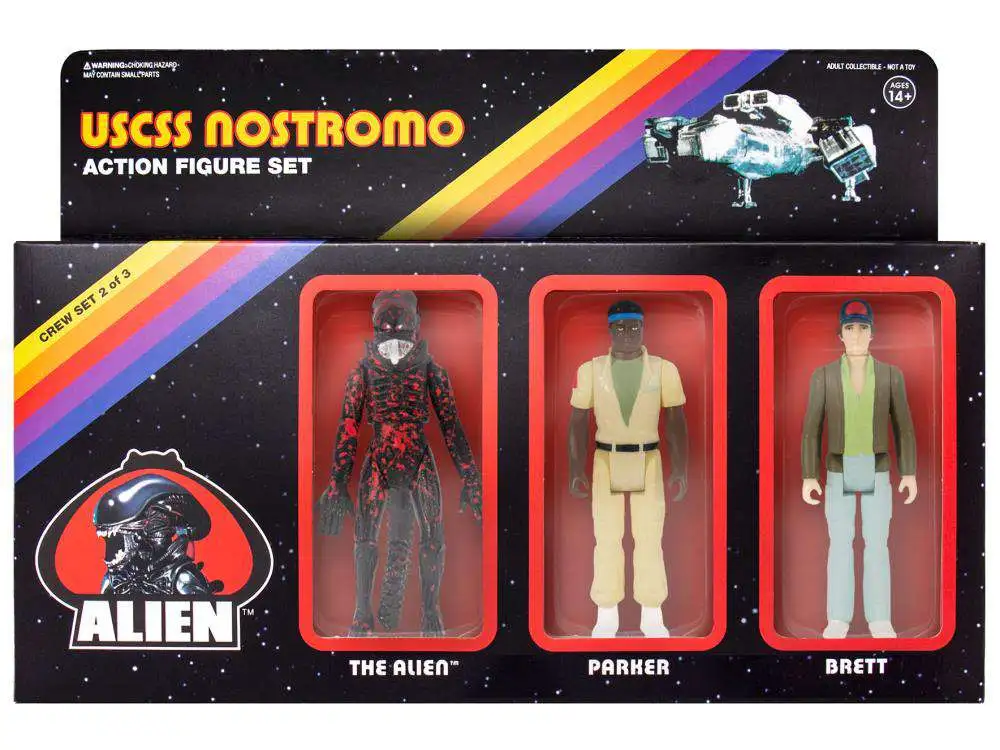 Hot Sale 🛒 ReAction Parker, Brett & Bloody Xenomorph Alien Action Figure 3-Pack ⌛ 3 Hot Sale 🛒 ReAction Parker, Brett & Bloody Xenomorph Alien Action Figure 3-Pack ⌛