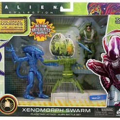 Best Pirce 👏 Alien Collection Colonial Marines 'VS' Aliens Xenomorph Warrior Exclusive Alien Battle Action Figure Set [Planetary Attack] ✔️