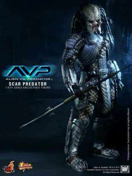 Best Sale โจ Alien vs Predator Movie Masterpiece Scar Predator Collectible Figure ๐งจ 5 Best Sale โจ Alien vs Predator Movie Masterpiece Scar Predator Collectible Figure ๐งจ - Image 3