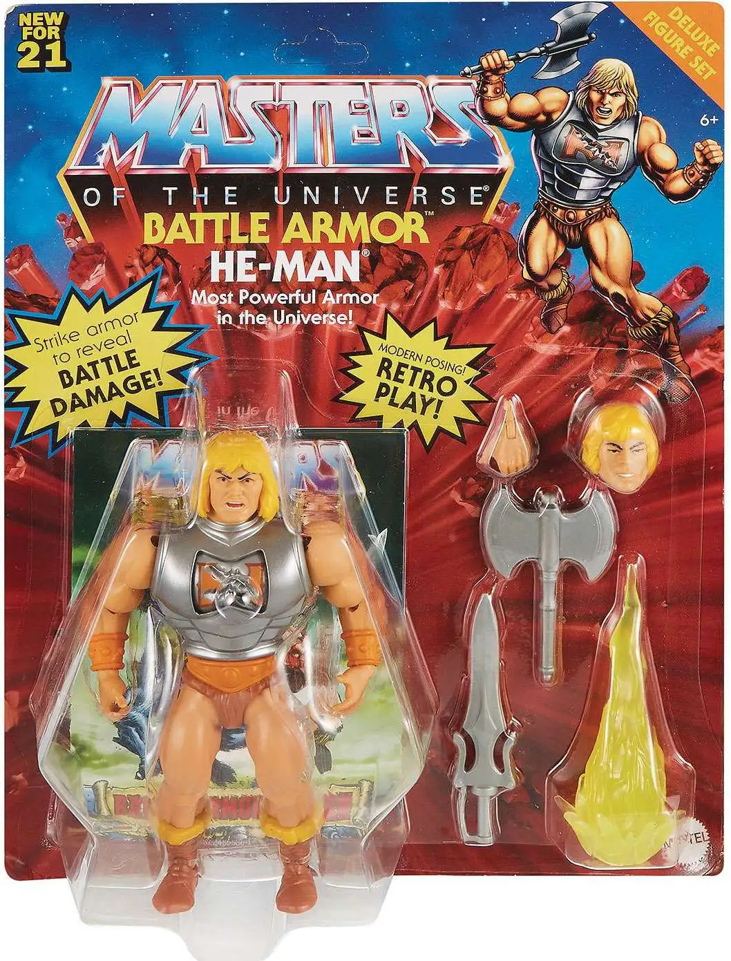 Brand new ๐ฅ Masters of the Universe Origins Battle Armor He-Man Deluxe Action Figure โจ 3 Brand new ๐ฅ Masters of the Universe Origins Battle Armor He-Man Deluxe Action Figure โจ