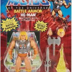 Hot Sale ⌛ Masters of the Universe Origins Battle Armor He-Man Deluxe Action Figure [Damaged Package] ❤️