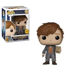 Cheapest ❤️ Funko Harry Potter Fantastic Beasts The Crimes of Grindelwald POP! Fantastic Beasts Newt Vinyl Figure #14 [Holding Book, Chase Version] 💯
