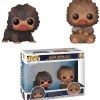 Discount 🎉 Funko Harry Potter Fantastic Beasts The Crimes of Grindelwald POP! Fantastic Beasts Baby Nifflers Vinyl Figure 2-Pack [Brown & Tan] 🧨 -Harry Potter Sale Store funko32755