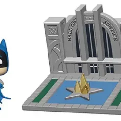 Budget ✨ Funko 80th Anniversary POP! Town Hall of Justice with Batman Vinyl Figure Set ⭐