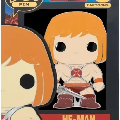 Cheapest 😉 Funko Masters of the Universe POP! Pin He-Man Large Enamel Pin #09 [Regular Version] ⭐