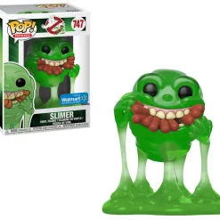 Outlet ✔️ Funko Ghostbusters POP! Movies Slimer with Hot 🐶 Dogs Exclusive Vinyl Figure #747 [Translucent] 🎉