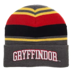 Hot Sale ๐งจ Harry Potter Gryffindor Stripe Cuff Beanie ๐