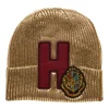 New 🔥 Harry Potter Hogwarts Metallic Acrylic 🧥 Coated Beanie Hat 🥰 -Harry Potter Sale Store hogwartsmetallicacryliccoatedbeanie
