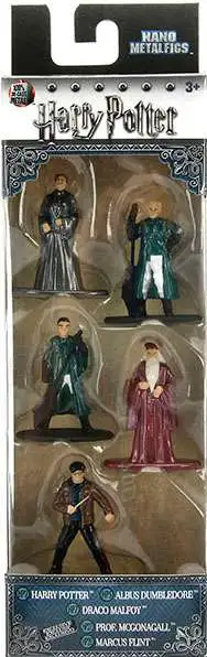 Best deal ๐ Nano Metalfigs Harry Potter, Albus Dumbledore, Draco Malfoy, Prof. McGonagall & Marcus Flint 1.5-Inch Diecast Figure 5-Pack ๐คฉ