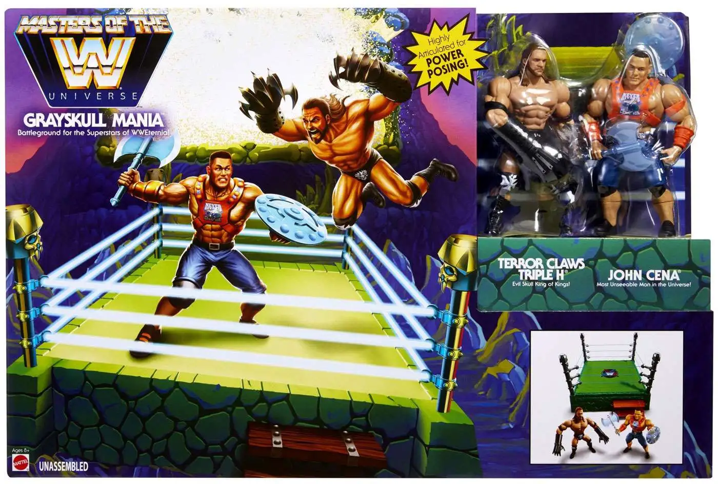Deals โ๏ธ WWE Wrestling Masters of the WWE Universe Grayskull Mania Playset ๐ 3 Deals โ๏ธ WWE Wrestling Masters of the WWE Universe Grayskull Mania Playset ๐