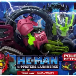 Brand new โ He-Man and the Masters of the Universe Revelation Trap Jaw Cycle Vehicle & Action Figure ๐งจ
