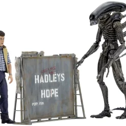 Hot Sale 🔔 NECA Aliens Hadley's Hope Action Figure 2-Pack [Carter Burke & Concept Xenomorph] ⭐