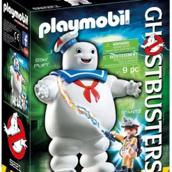 New 👍 Playmobil Ghostbusters Stay Puft Marshmallow Man Set #9221 [Damaged Package] 😍