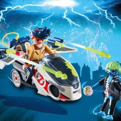 Hot Sale 👏 Playmobil The Real Ghostbusters Stantz with Skybike Set #9388 👍 -Harry Potter Sale Store playmobil9388 inset2