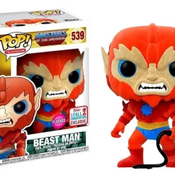 Best Pirce ⌛ Funko Masters of the Universe POP! Television Beast Man Exclusive Vinyl Figure #539 [Flocked, Damaged Package] 👍