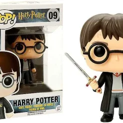 Brand new 🤩 Funko POP! Harry Potter Harry Potter Exclusive Vinyl Figure #09 [With Sword Of Gryffindor, Damaged Package] 🔔