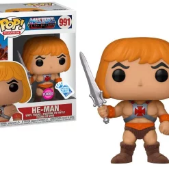 Best Pirce 🎁 Funko Masters of the Universe POP! Television He-Man Exclusive Vinyl Figure #991 [Flocked] 🥰