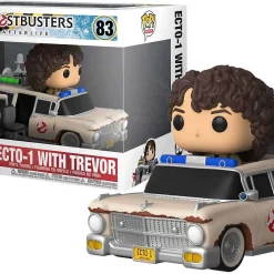 Brand new 🌟 Funko Ghostbusters Afterlife POP! Rides Ecto-1 with Trevor Vinyl Figure #83 [Deluxe] ✔️