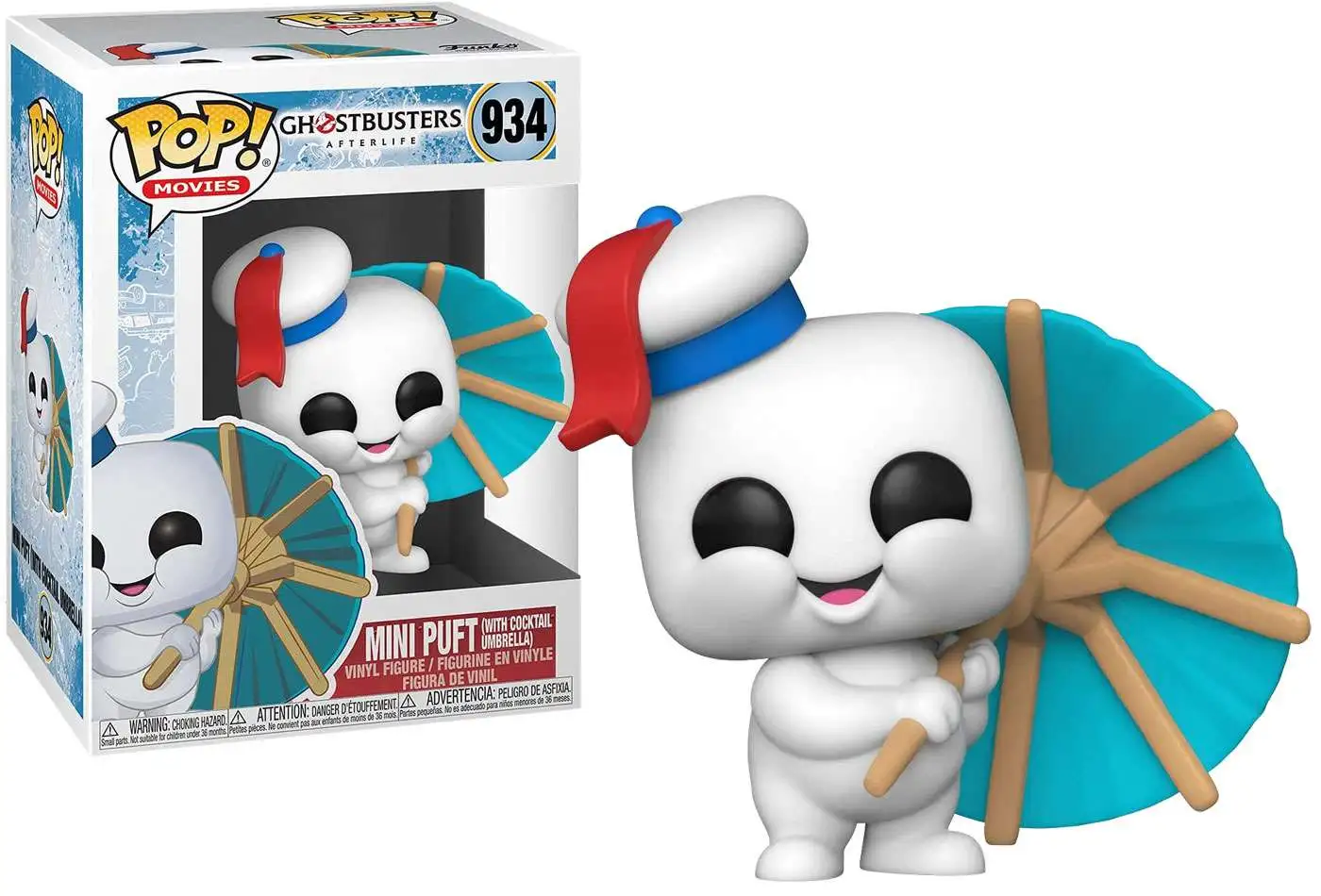 Cheapest ๐งจ Funko Ghostbusters Afterlife POP! Movies Mini Puft with Cocktail Umbrella Vinyl Figure #934 โจ 3 Cheapest ๐งจ Funko Ghostbusters Afterlife POP! Movies Mini Puft with Cocktail Umbrella Vinyl Figure #934 โจ