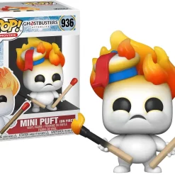 Cheapest ⭐ Funko Ghostbusters Afterlife POP! Movies Mini Puft on Fire Vinyl Figure #936 🌟