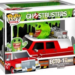 Brand new 😉 Funko Ghostbusters POP! Rides ECTO-1 with Slimer Exclusive Vinyl Figure #24 🎉