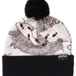 Flash Sale 🌟 Harry Potter The Marauder's Map Pom Beanie Hat [Mischief Managed] 👏 -Harry Potter Sale Store pottermismaraudmapbean inset1