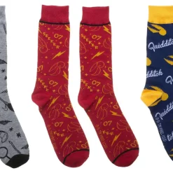 New 🛒 Harry Potter Quidditch Trunk Crew 🧦 Socks 3-Pack 🎁 -Harry Potter Sale Store quidditchtrunk3packcrewsocks inset3